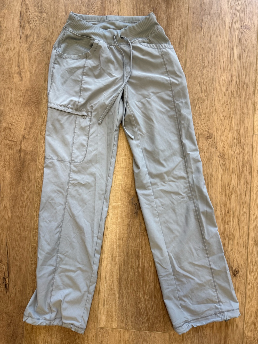 Women’s Light Gray Drawstring Scrub Set - Picture 5 of 6